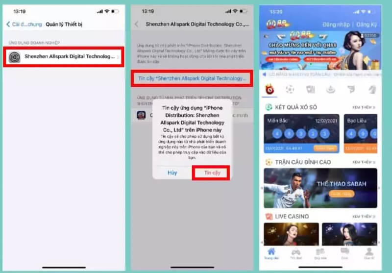 Tải ứng dụng trên thiết bị hệ điều hành iOS